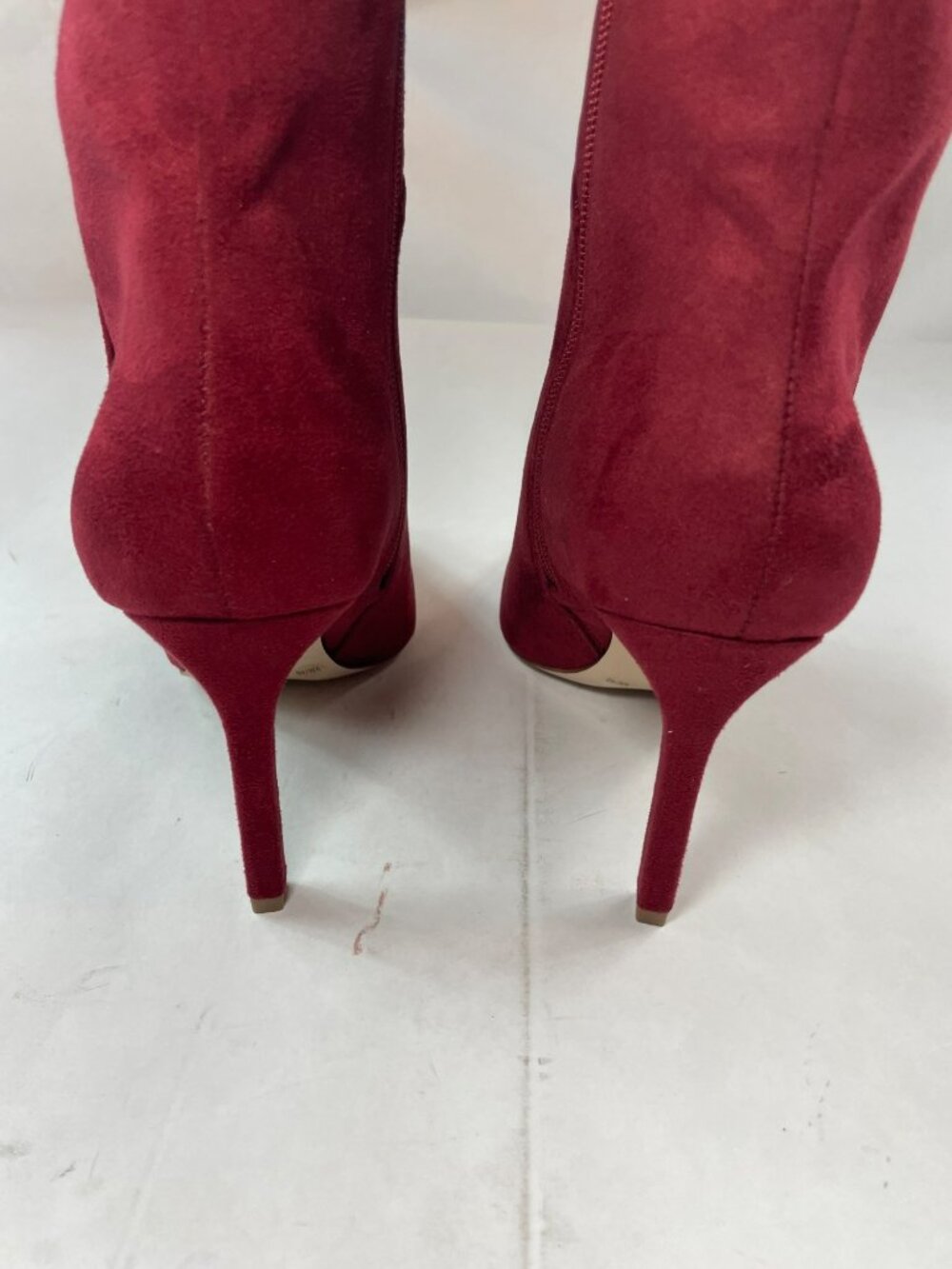 Jessica Simpson Earon Knee-High Burgundy Pointed Stiletto Heel Boots Wmn's Sz 9M - Picture 7 of 13